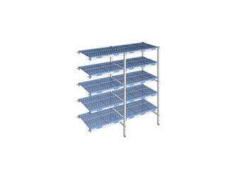 RAYONNAGE CLAYETTES POLY ANGLE 5N L1789XP500XH175