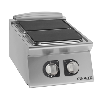 ELÉMENT PLAQUES ÉLECTRIQUE CARRÉES, 2 FEUX