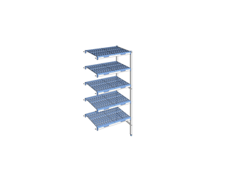 RAYONNAGE CLAYETTES POLY ANGLE 5N L 849XP500XH175