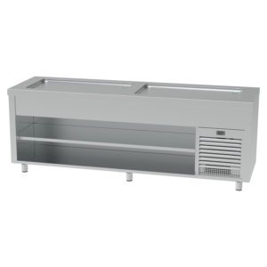 SELF-SERVICE PLAQUE FROIDE 6 BACS RESERVE NEUTRE