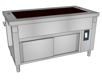 MEUBLE VITRO EMB TULIPEE L.1600 4GN1/1 RESERVE B3