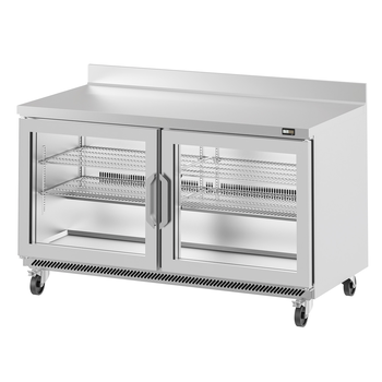 TABLE WORKTOP POSITIVE - 2 PTES VITREES