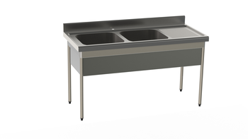 PLONGE RAYONNEE 1800X700 2 CUVES 50.50.30 -EG. A D