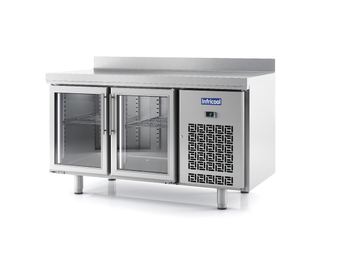 DESSERTE POSITIVE GN 1/1 2 PORTES VITREES