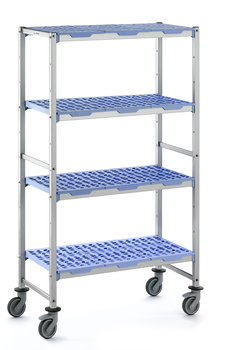 RAYONNAGE CLAYETTESPOLY MOBILE 3N L690XP500XH1750