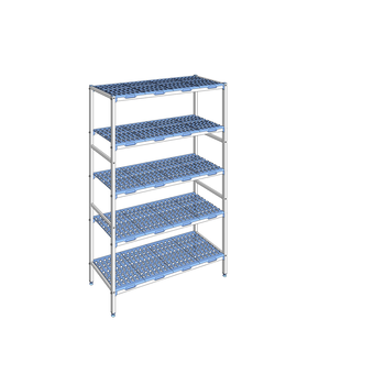 RAYONNAGE CLAYETTES POLY LIGNE 5N L1394XP500XH205
