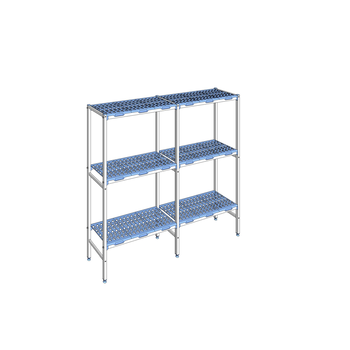 RAYONNAGE CLAYETTES POLY LIGNE 3N L1932XP400XH175