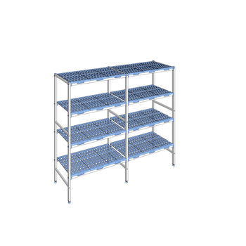 RAYONNAGE CLAYETTES POLY LIGNE 4N L2132XP500XH175