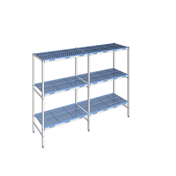 RAYONNAGE CLAYETTES POLY LIGNE 3N L2432XP500XH175