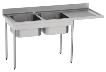 PLONGE 1800X700 - SPECIALE MACHINE A LAVER - PIEDS