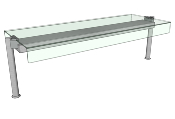 PRESENTOIR NEUTRE PH 2 FACES POUR MEUBLE L.1350 O3