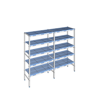 RAYONNAGE CLAYETTES POLY LIGNE 5N L2132XP400XH175