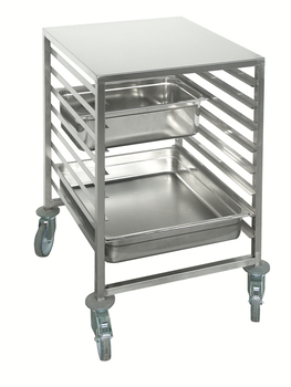 CHARIOT BAS GN1/1 - 8 ETAGES - ROUL POLYAMIDE