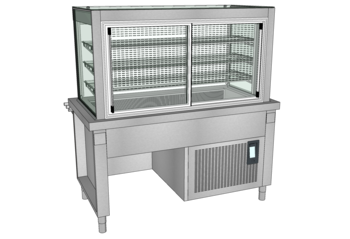 MEUBLE + VITRINE DE DISTRIBRIBUTION L.1600 DL GPE 