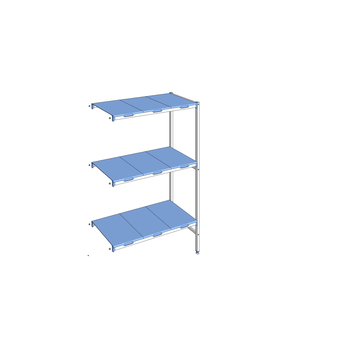 RAYONNAGE CLAYETTES POLY ANGLE 3N L1151XP500XH1750