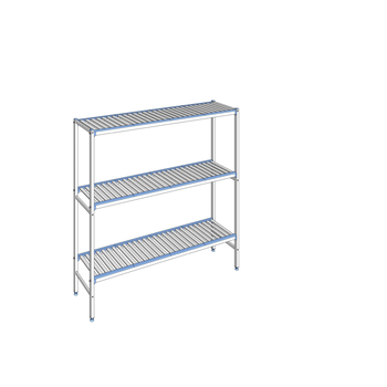 RAYONNAGE CLAYETTES ALU LIGNE 3N L1796XP400XH1750