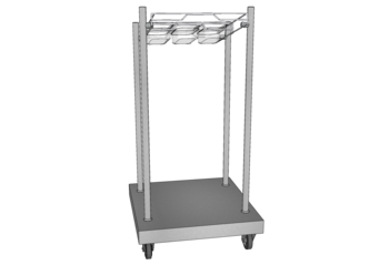 DISTRIB PLATEAUX COUVERTS H240 LG760 O3 SUR ROUES