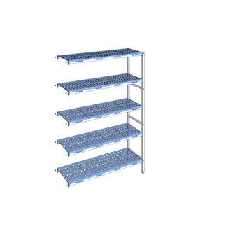 RAYONNAGE CLAYETTES POLY ANGLE 5N L1453XP400XH205