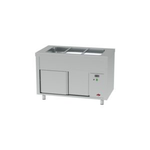 SELF-SERVICE BAIN MARIE 3 BACS RESV NEUTRE FERMEE