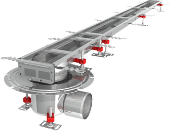 CANIVEAU MODUL 125 - L2500 - HAUT50/65 - INOX 304