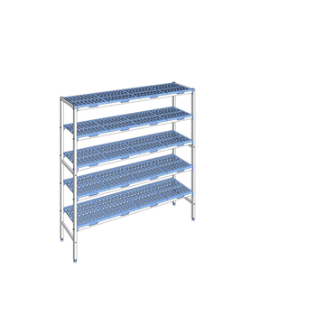 RAYONNAGE CLAYETTES POLY LIGNE 5N L1796XP400XH175