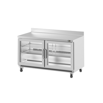 TABLE WORKTOP POSITIVE - 2 PTES VITREES
