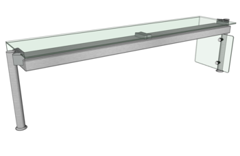 PRESENTOIR HALOGENE POUR MEUBLE L.1600 PERP B3