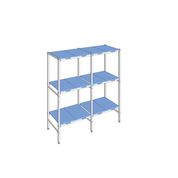 RAYONNAGE CLAYETTES POLY LIGNE 3N L1728XP500XH1750