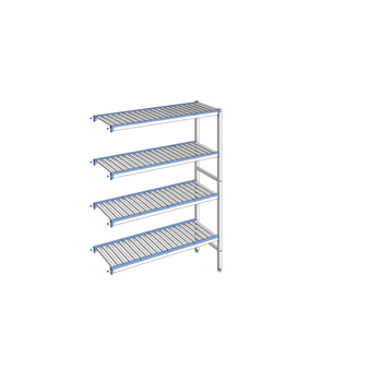RAYONNAGE CLAYETTES ALU ANGLE 4N L1353XP400XH1750