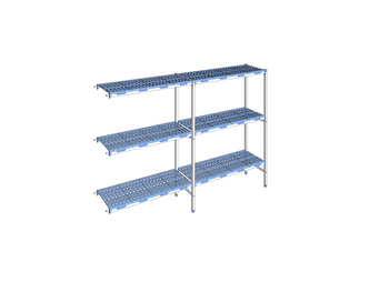 RAYONNAGE CLAYETTES POLY ANGLE 3N L2593XP400XH175
