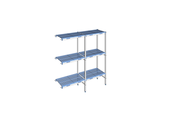RAYONNAGE CLAYETTES POLY ANGLE 3N L1687XP400XH175