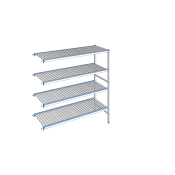 RAYONNAGE CLAYETTES ALU ANGLE 4N L1755XP500XH1750