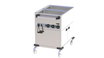 CHARIOT 2 BAIN-MARIE GN 1/1 200MM PROF 1.4 KW + AR