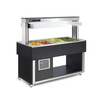 MEUBLE REFRIGERE STATIQUE 4GN1/1 WENGE