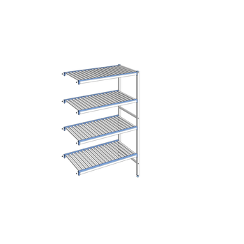 RAYONNAGE CLAYETTES ALU ANGLE 4N L1151XP500XH1750