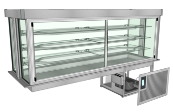 MEUBLE CUVE BOISSONS VITRINE 3N 2570 GROUPE IDECO3