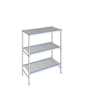 RAYONNAGE CLAYETTES ALU LIGNE 3N L1494XP560XH1750