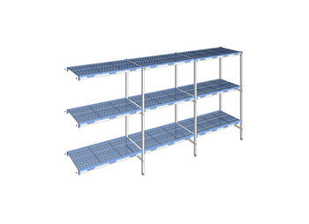 RAYONNAGE CLAYETTES POLY ANGLE 3N L3531XP500XH175