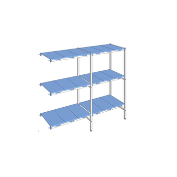 RAYONNAGE CLAYETTES POLY ANGLE 3N L2091XP500XH1750