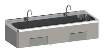 LAVE-MAINS COLLECTIF - 2 ROBINETS COL DE CYGNE