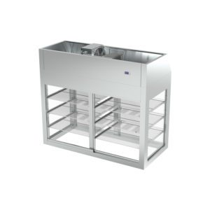 SELF-SERVICE VITRINE REFRIGERE 3 NIVEAUX SS FOND
