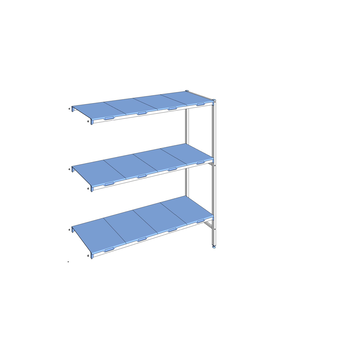 RAYONNAGE CLAYETTES POLY ANGLE 3N L1653XP500XH1750