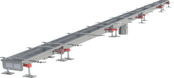 CANIVEAU MODUL 125 - L1000 - HAUT50/50 - INOX 304