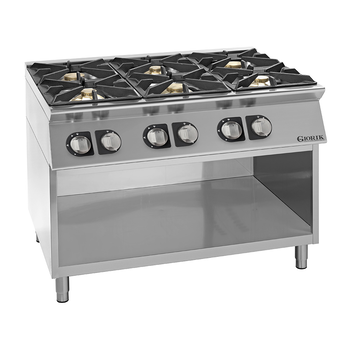 FOURNEAU FEUX VIFS GAZ, 6 FEUX