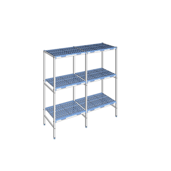 RAYONNAGE CLAYETTES POLY LIGNE 3N L1830XP500XH175