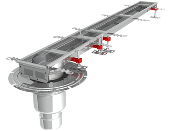 CANIVEAU MODUL 125 - L1500 - HAUT50/65 - INOX 304