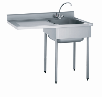 PLONGE CHR 1 BAC 500X500 POUR MAL+ÉGOUTTOIR GHE