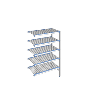 RAYONNAGE CLAYETTES ALU ANGLE 5N L1151XP500XH1750