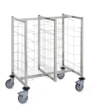 CHARIOT CAFET. BAS 2X6 NIV SANS TABLETTE ET SANS P