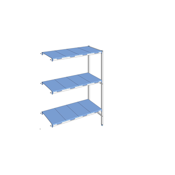 RAYONNAGE CLAYETTES POLY ANGLE 3N L1353XP500XH1750